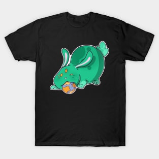 Space Alien Bunny Green T-Shirt